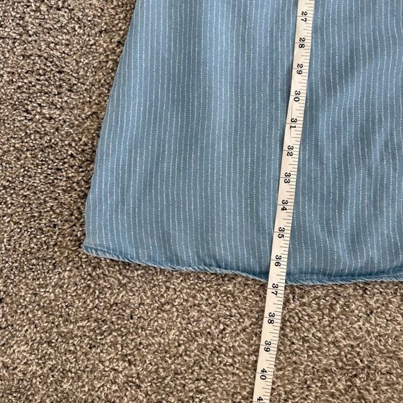 THREAD + SUPPLY | Blue Sleeveless Dress with Pockets - Picture 12 of 12